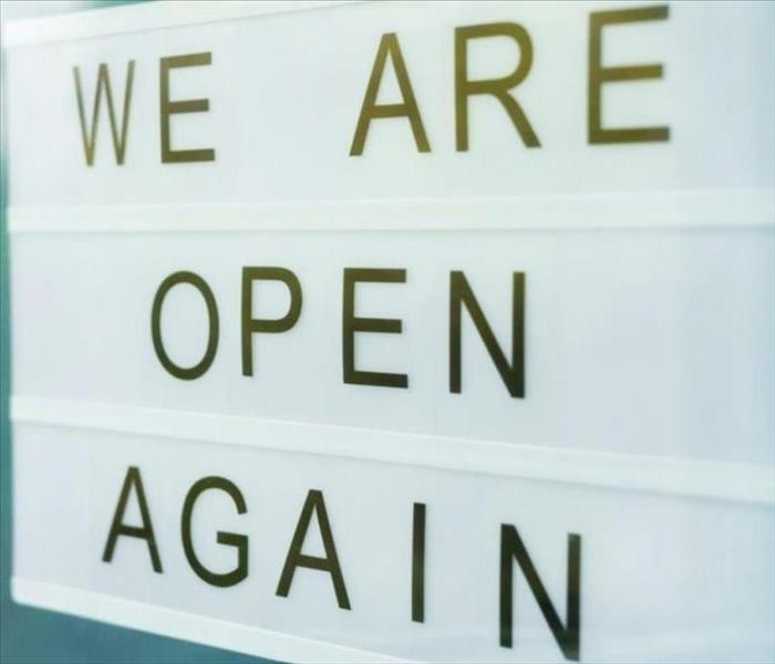 We Are Open Again Sign
